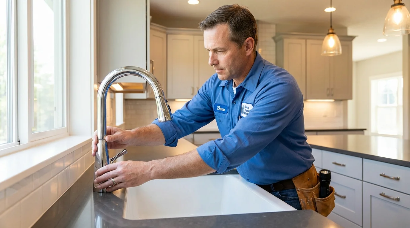 Kitchen faucet installation by Johns Plumbing LLC in Universal City